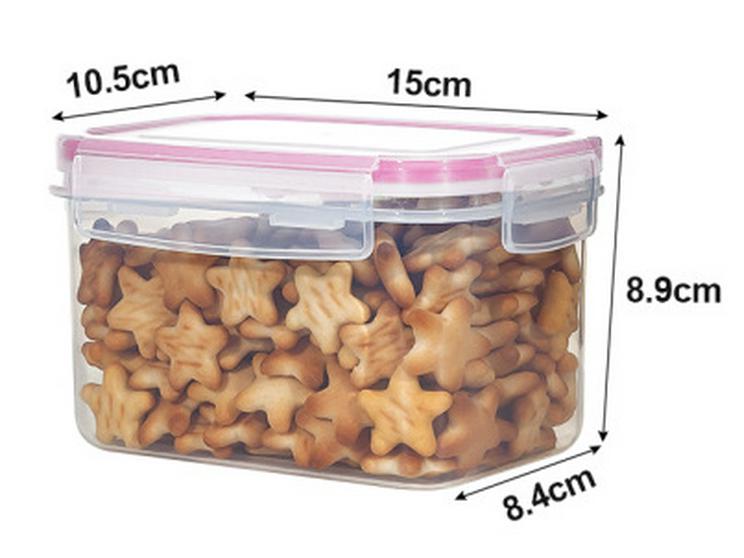 Vlhkosti a hmyzu odolná skladovací nádoba z plastu potravinářské kvality s vzduchotěsným uzávěrem