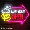 We Are Open Bar Neon Beer Open Wall Dimmable Bar Light Sign for Man Cave Pub Restaurant Tavern Hotel Business Shop Decor