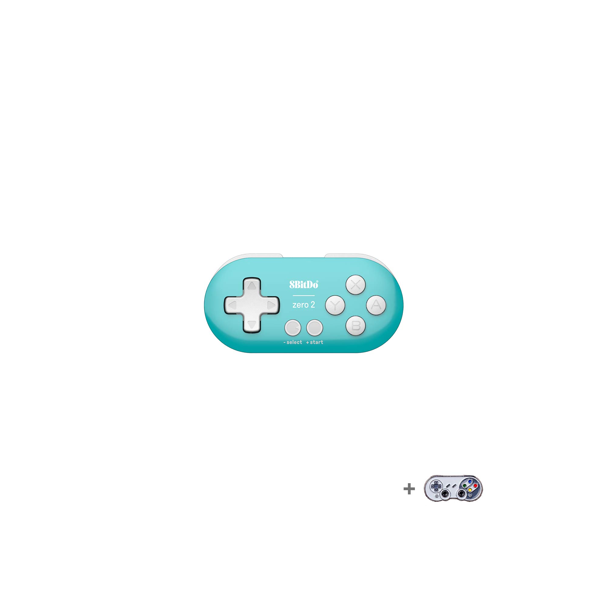 

8bitdo Zero 2 Ігровий контролер Bluetooth Бездротовий Switch Windows Android macOS Бірюзове видання