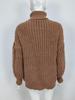 European & American Style Solid Color Cable Knit Turtleneck Sweater - Versatile Autumn/Winter Pullover