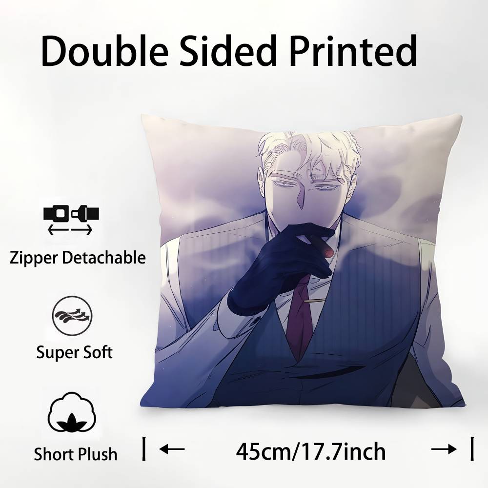 

BL Аниме М-Манхва Наволочка Квадратная Двусторонняя Печать Чехол для Подушки Для Дивана Домашний Декор Спальни Подарок 12x12Inch