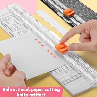 Plastic Base Paper Trimmer Portable Mini A4 Paper Cutting Machine Hand Made Ledger Photo Cutter Home Office Art Crafts Tools