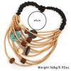 Collana statement con catene&perline esagerate per donna/ragazza, gioiello trendy per matrimonio/festa