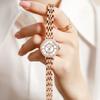 Stylish and waterproof watch with a Milanese mesh design and a analog women's simple, easy-to-read dial. (OLEVS)