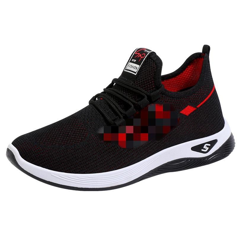 Sommer echtes fliegendes gewebtes Netzschuhwerk hohle Netzschuhe bequeme flache Sports-, Freizeitschuhe