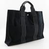 Hermes Fourre ToutMM Handbag Tote Bag Black Cotton Unisex Used