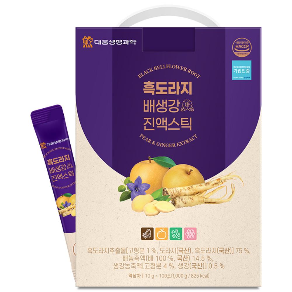 Daewoong Life Science Black Balloon Flower, Pear, and Ginger Extract Sticks 1kg 1 Box