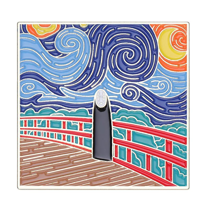 

Retro Fabulous Cartoon Cat Waves Brooch Decorative Alloy Pin For Creative Styles Fashion XZ7987