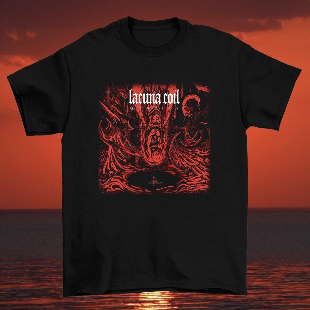 Lacuna Coil Band GRAVITY Album Black  Full Size S-5XL BL1084 Unisex T-Shirt XL