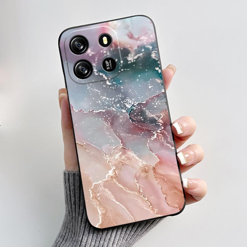 For Blackview Wave 6C Case Oscal Flat 1C Back Cover Luxury Cute Love Rabbit Funny Black TPU Soft Silicone Protective Phone Case