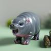 Moo Deng Thai Miniature Hippo "Jumping Pig" Roaring Hippo Statue Home Living Room Decoration Ornament Hippo Resin Ornament