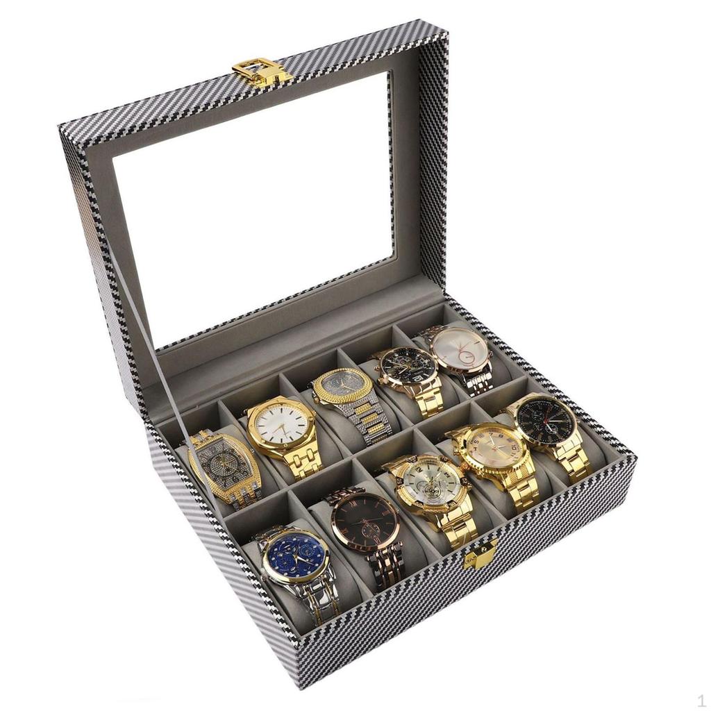 Watch Box for Men Display Case Giftable Jewelry Organizer Business