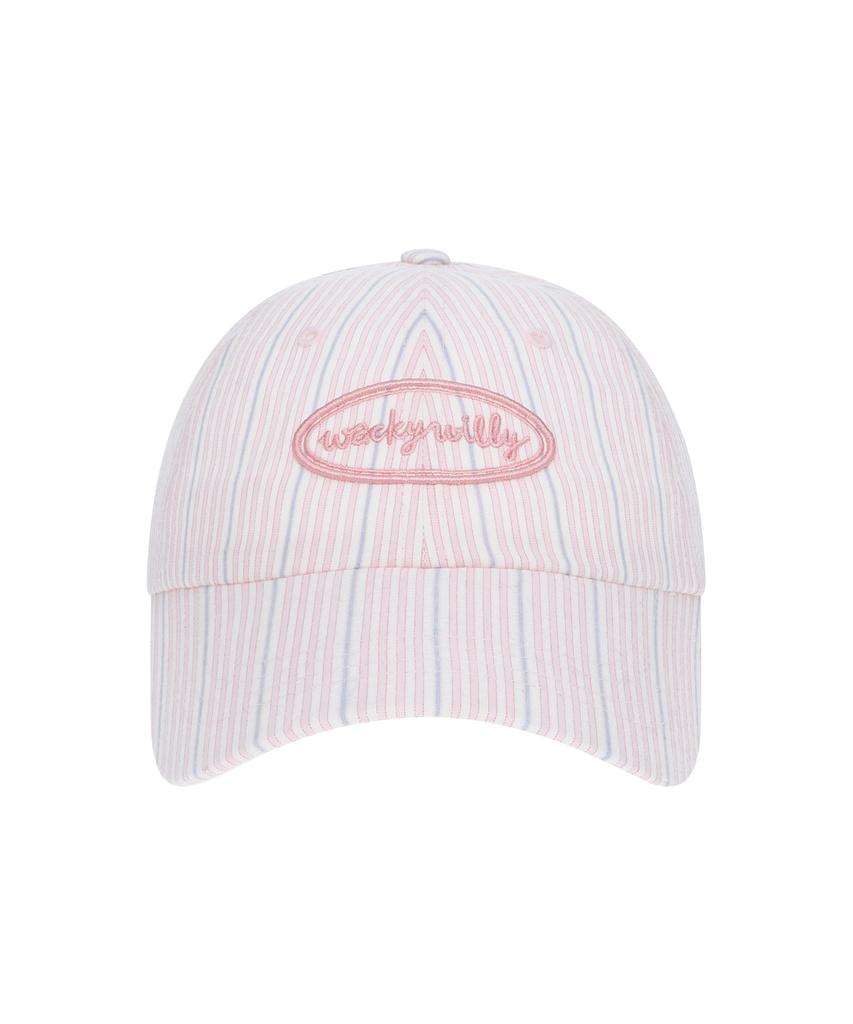 WACKY WILLY Women'S Striped Ball Cap Pink