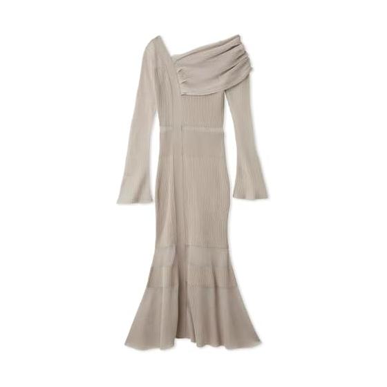 SNIDEL Sheer Blocking One Shoulder Dress SWNO251143 Women s