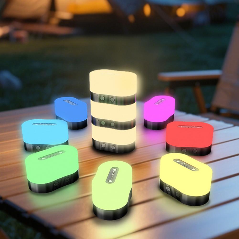 Atmosphere Light Rechargeable Color Changing Lamp with Type-C Detachable Decorative Light for Desk And Outdoor