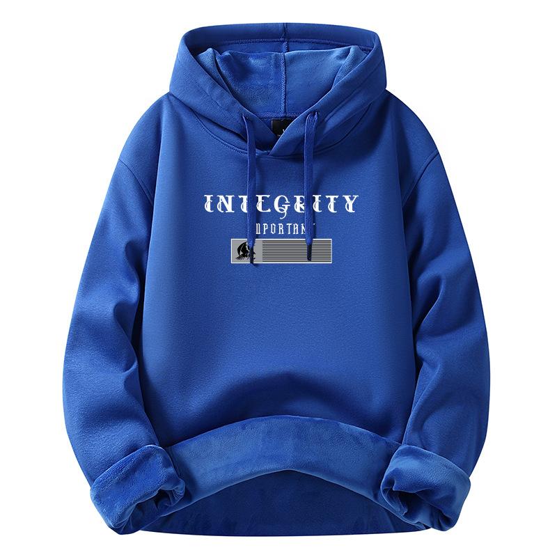 Men's padded hoodie men's autumn and winter new cotton sweater thickened loose warm jacket