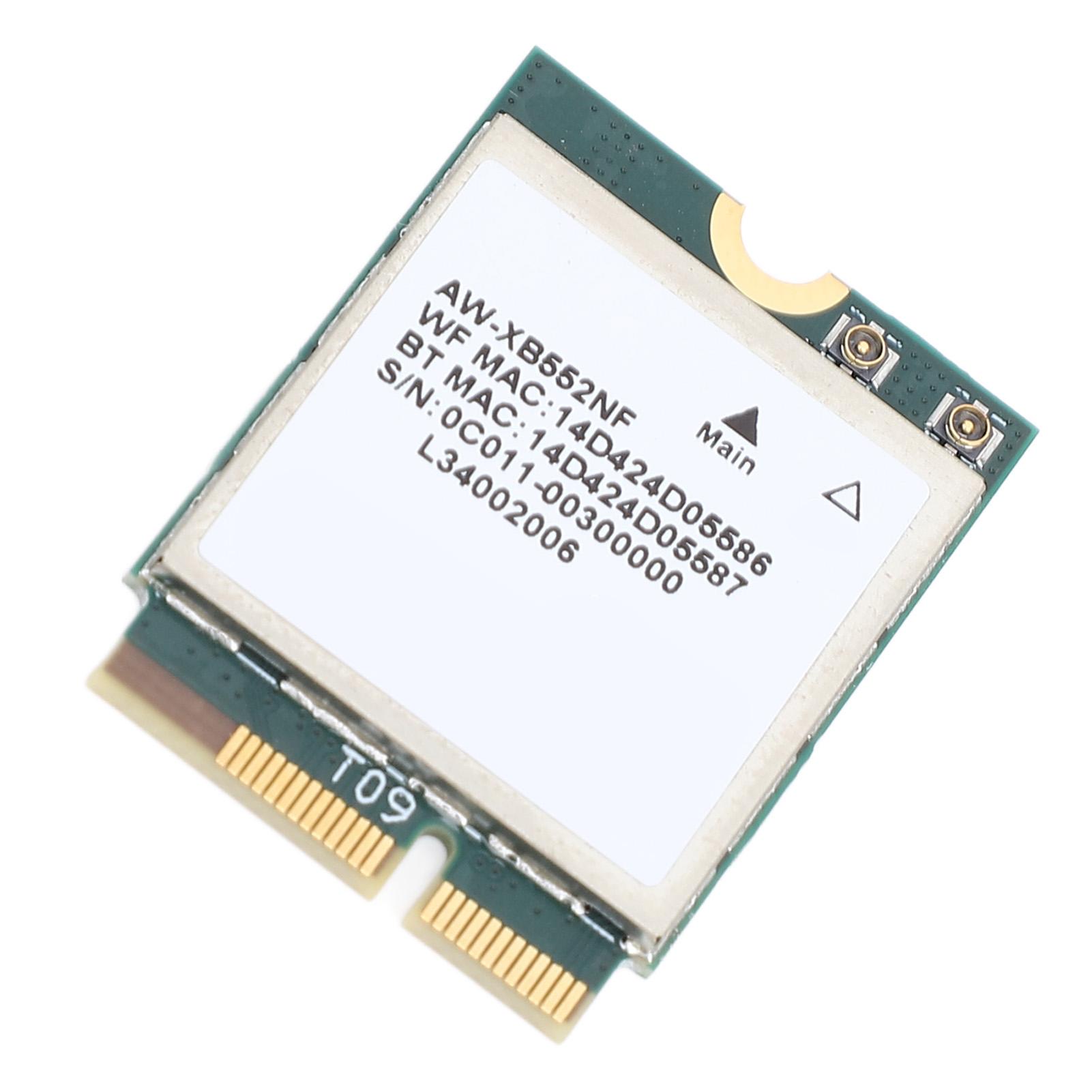

MT7902 Wireless Network Card Module 2400Mbps 2.4GHz 5GHz 6GHz Tri Band Bluetooth 5.2 M.2 Network Adapter for Laptop PC