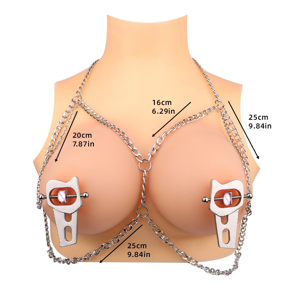 Strength Nipple Clamps Weights Bondage Gear Metal Clips for Nipples Adult Games Sex Metal Nipple Clamps With Chain