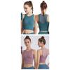 Women's sleeveless yoga exercise breathable top