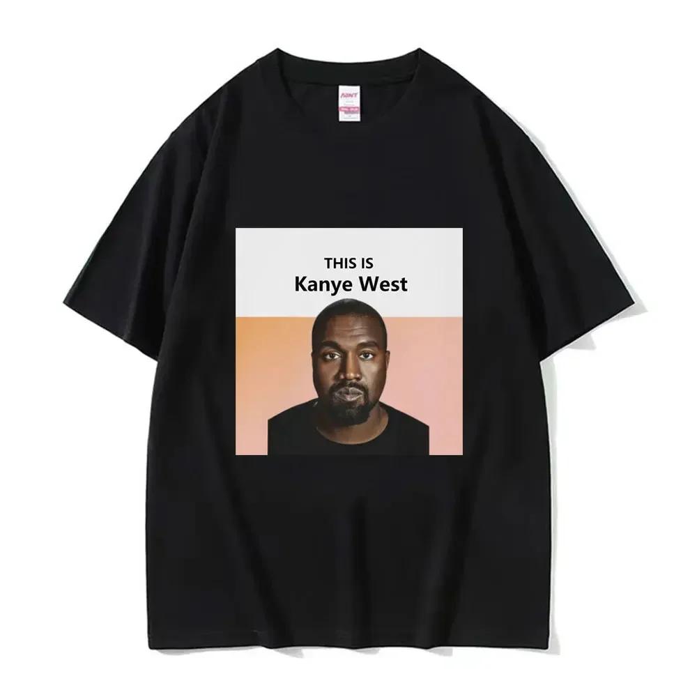 

Funny Kanye West Meme TShirt Vintage Hip Hop Rap Style Women Sleeve Streetwear Harajuku Short Sleeve Casual Aesthetic Clothes S