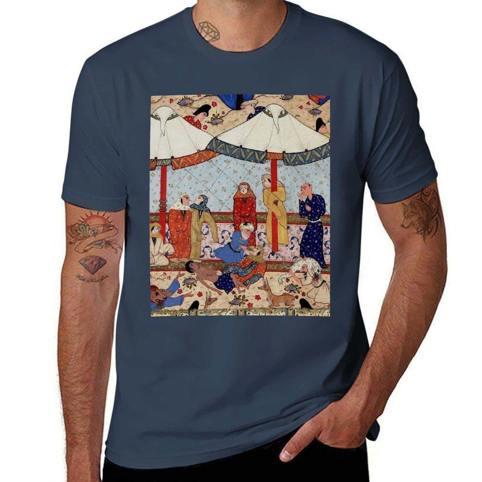 and fainting Majnun of Century The Layla Persian 16th TShirt Work Casual Loose Fit TShirt S