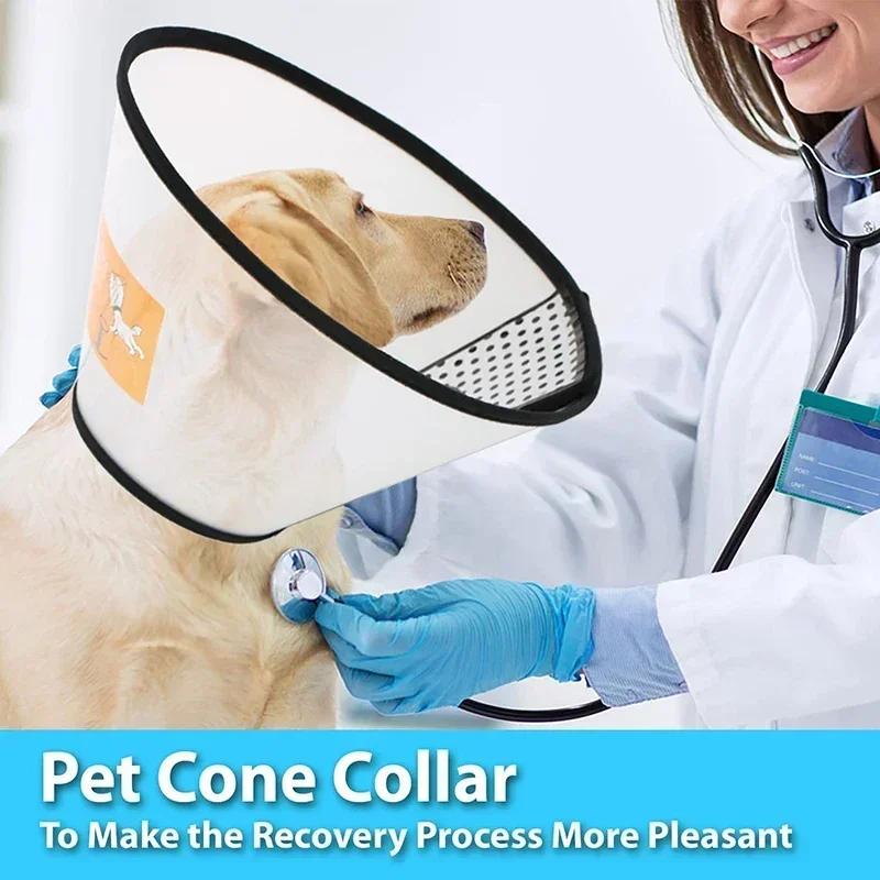 Pet Elizabeth Collar Puppy Anti Bite Grasping Collar for Small Large Dogs Recovery Cone Ring Cats Neck Wound Healing Accessories