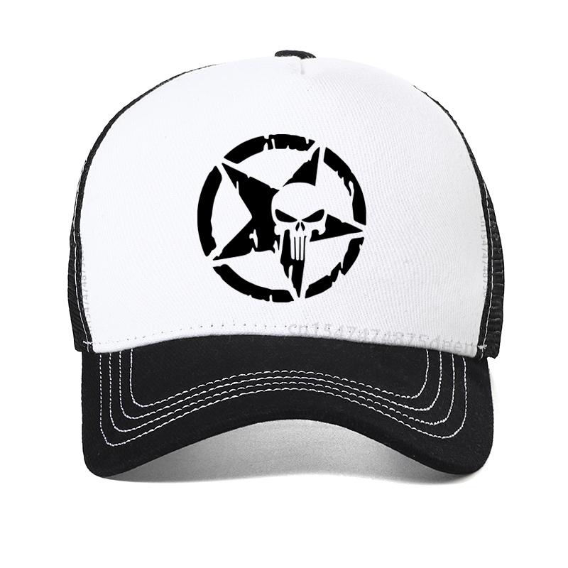 New Mesh breathable hat men Punisher Baseball Cap outdoor Fishing Caps Men Outdoor Oscar Mike Freedom Edition Army Casquette Hat