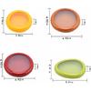 4PCs Silicone film cover+ABS Fruit and Vegetable Storage Containers Set for Fridge, Onion Storage Container, Avocado keeper,Tomato Saver,and Lemon