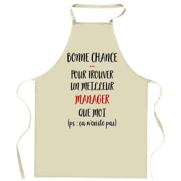 Tablier de cuisine - Marc-Antoine «Ça n'existe pas» - Coton robuste - Impression France (Rennes) - Liens ajustables