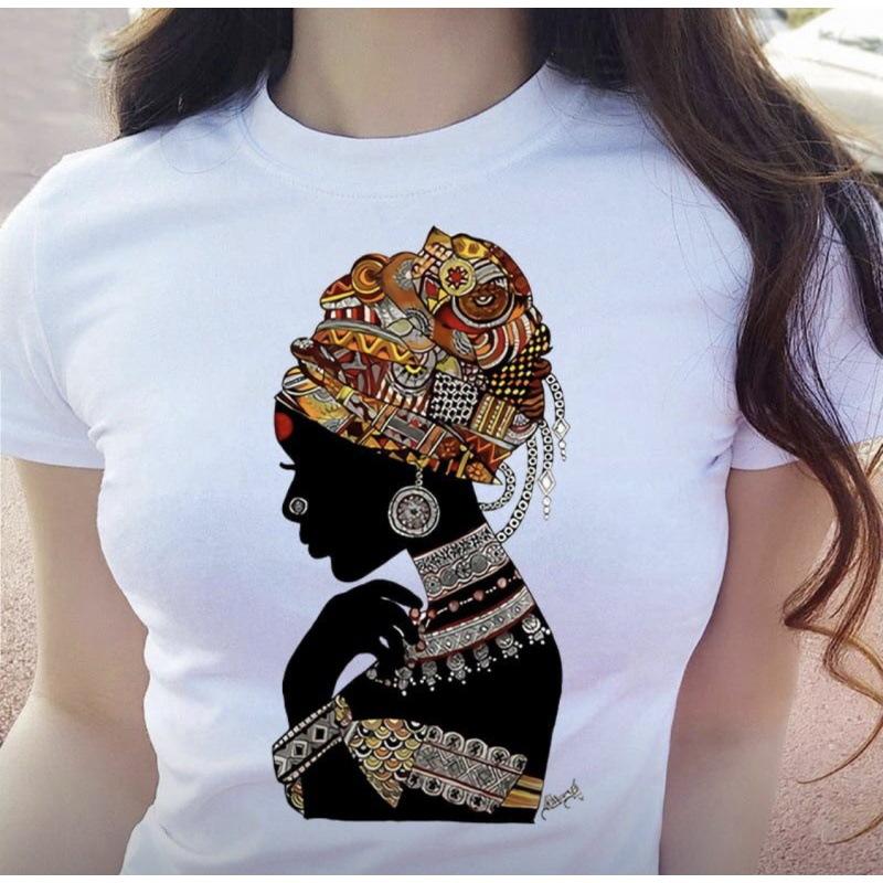 African Girl, Short-Sleeved Trendy Top