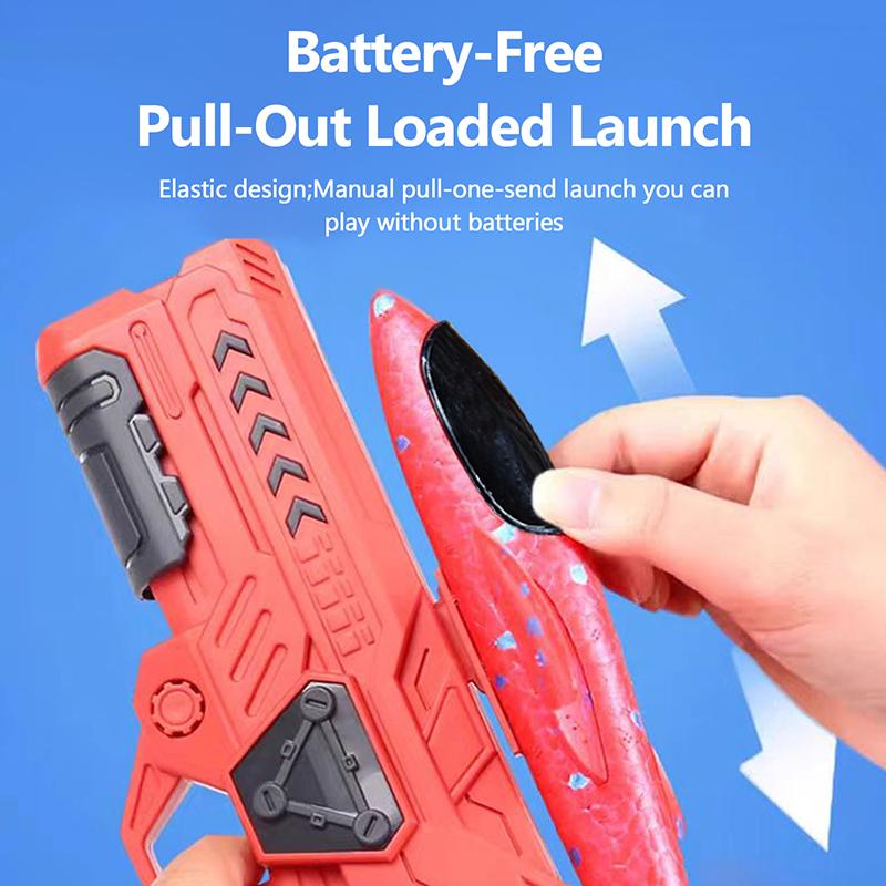 Children's Foam Ejection Aircraft Toys Parent-Child Interaction Foam Aircraft Park Fire Outdoor Sports Hand Toss Flying Toy Boys