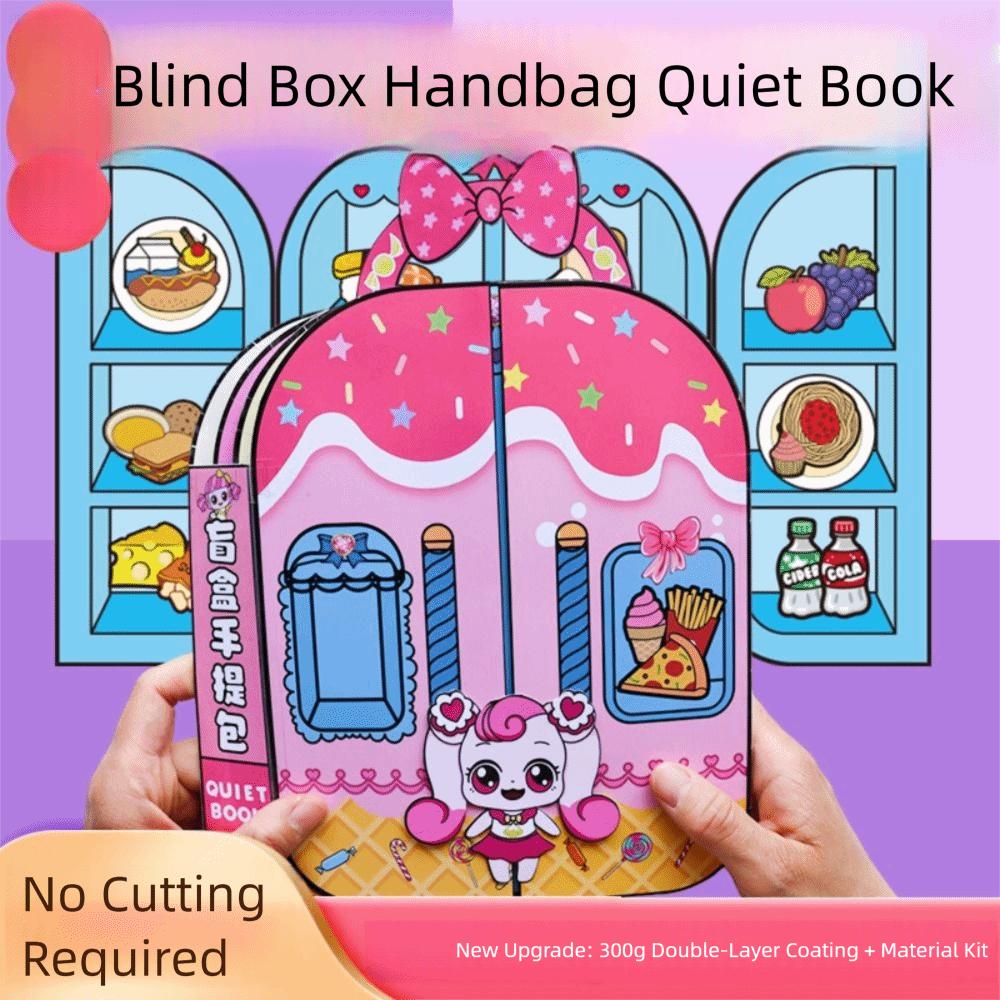 Creative Nail Shop Quiet Book Interactive Sticker Games Quiet Book DIY Dress Up Toy  Early Learning