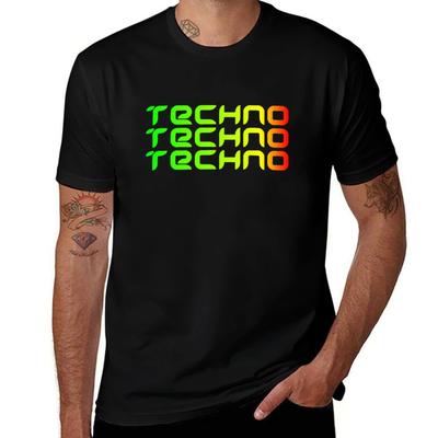 Techno techno techno T-Shirt Atmungsaktives Mesh-Panel T-Shirt