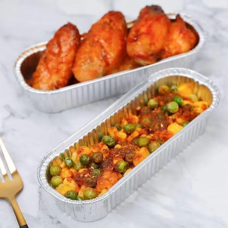 Einweg Rechteckige Aluminiumfolienpfannen