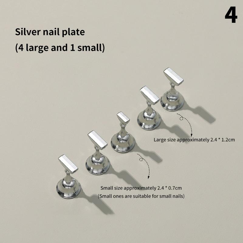 

Магнитный держатель для ногтей, подставка-основа для тренировки с типсами, подставка для демонстрации нейл-арта для арт-салона, DIY и практики as the picture