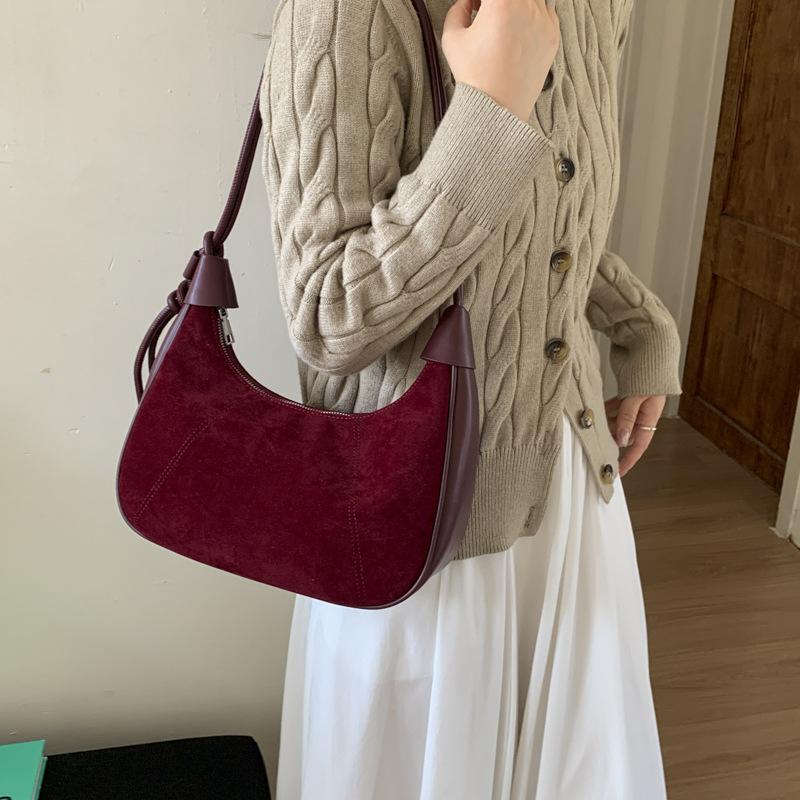 

Винтажная сумка Maillard женская осень-зима 2025 модная высококлассная сумка на плечо большая вместимость сумка-мессенджер сумка-пельмень красный