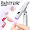 Portable 360° Rotating Nail Art Lamp with Silicone Stamp & Wearable Nail Light Strip