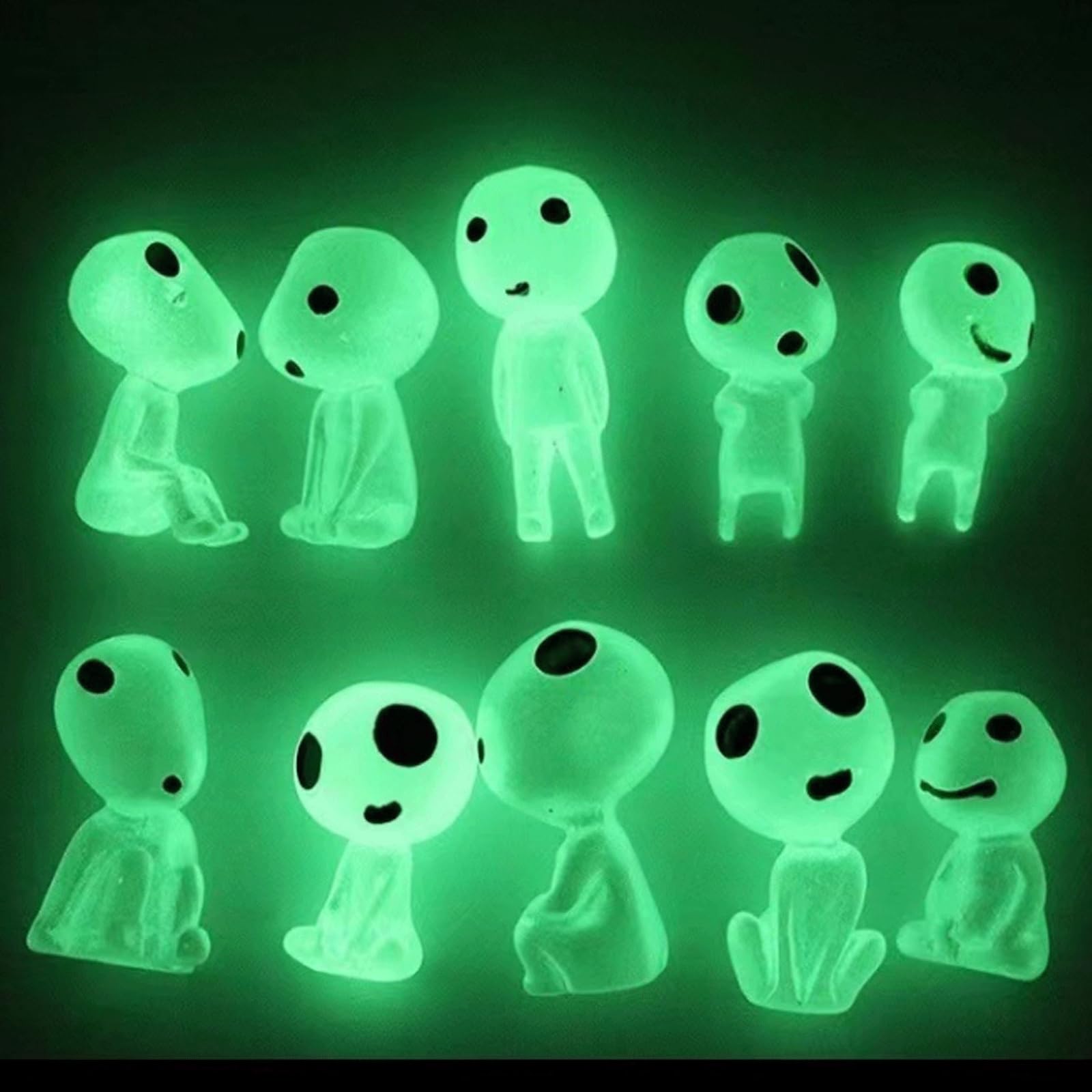 Bookwarm 10 Resin Decorative Tree Elf Luminous Resin Tree Elf Movie Character Cute Collectible Luminous Tree Elf Doll Spirit Elf Micro Landscape
