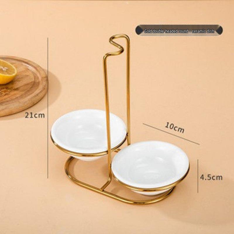 Stainless Steel Soup Ladle and Colander Holder Stand for Restaurants