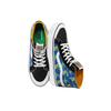 Vans Sk8 Dinosaur Print Trendy Durable Lightweight High-Top Skate Shoes Unisex Sneakers Blue Yellow Green VN0A3MV1A5F