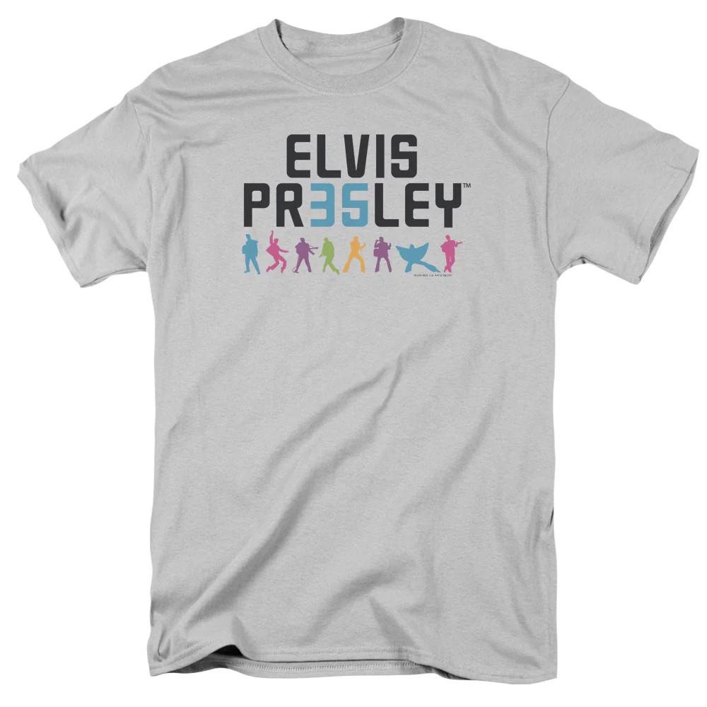 

Elvis Presley 35 Mens T Shirt Silver Officially Licensed 4XL