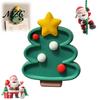 3D Refrigerator Magnet Christmas Tree Magnet, Printed Fridge Holiday Decor Accessory for Kitchen Cabinets Whiteboards Decorative Magnets