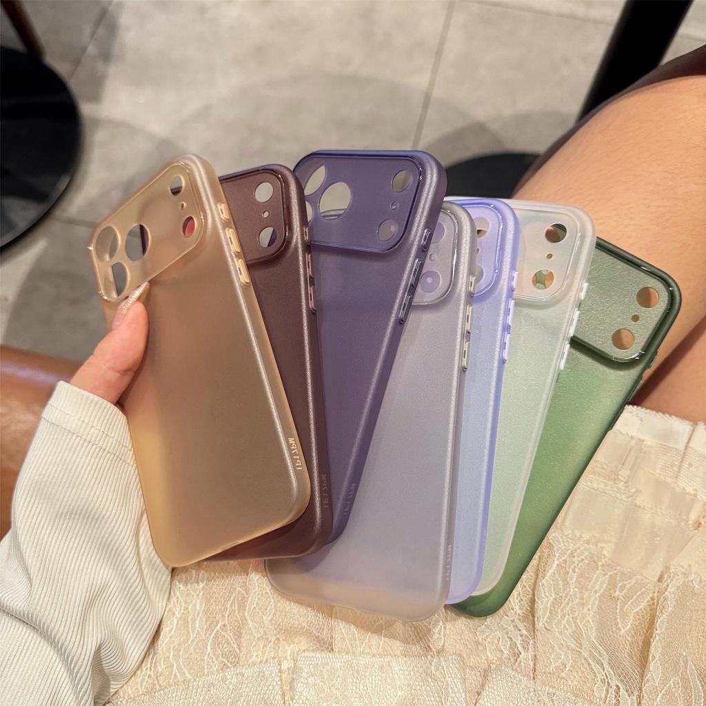 Ultra dünne mattierte transparente Handyhülle für For Iphone 17 Pro Max 12 13Mini 14 1 16 Pro Max 17Air Plus Silikon Weiche matte Abdeckung