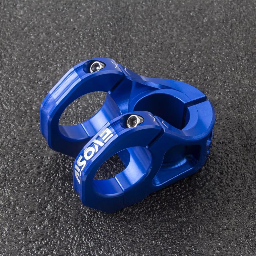 Aluminum Zinc Zinc Alloy MTB Stem Riser Adjustable Mountain Bicycle Stem Bicycle Handlebar Stem Road Bike синий