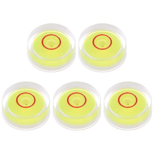uxcell Round Bubble Level, 15x6mm, Mini Circular Bullseye Spirit Level for Leveling Camera Tripods, Telescopes, Workshops, Turntables, and Photo Frame