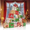 24pcs DIY 24-Days Countdown Paper Gift Boxes Mini Xmas Numbered Decorative Boxes  Beginner‑Friendly