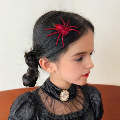 1/2ks Halloweenská pavoučí sponka do vlasů Dekorativní sponky do vlasů Dámská sponka do vlasů Pokrývka hlavy Cosplay Kostýmní doplněk