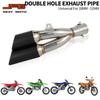 Motorcycles Universal 38-51mm Rear Tail Exhaust Pipe With Hardware Muffler Escape For KTM YAMAHA HONDA ATV Suzuki Dirt Pit Bike