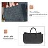 Versatile Large Felt Tote Bag - Commuting, Crossbody & Single Shoulder Styles