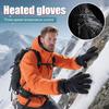 Electric Heated Gloves 3 Modes Adjustable Full Finger Touchscreen Mitten Hand Warmer For Travel Skiing Cycling Outdoor Work